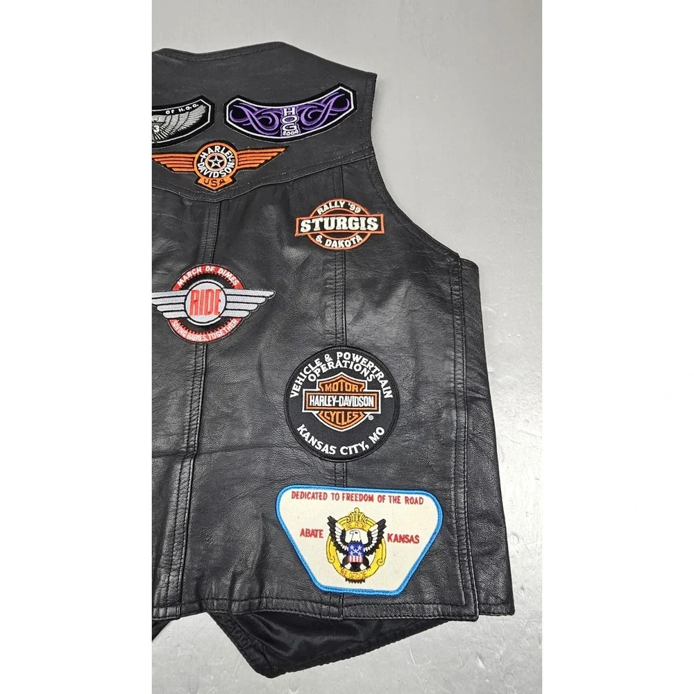 First Genuine Leather vintage harley